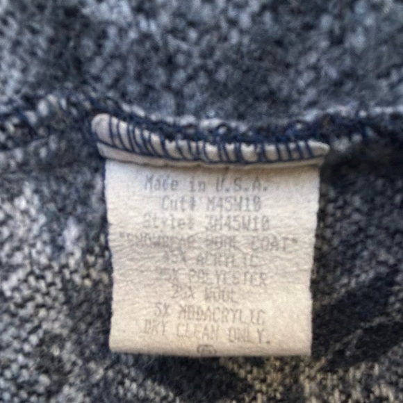 ❄️SALE❄️ True Grit Jacket Vintage Blue Nordic Cabincore Outdoor unisex sz S - Picture 5 of 5